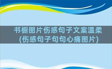 书橱图片伤感句子文案温柔(伤感句子句句心痛图片)